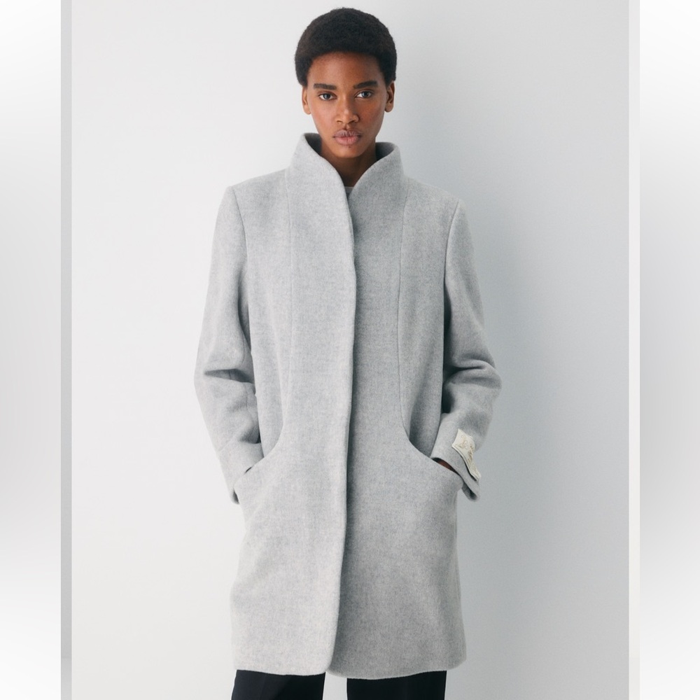 Aritzia Wilfred Wool Cashmere Cocoon coat